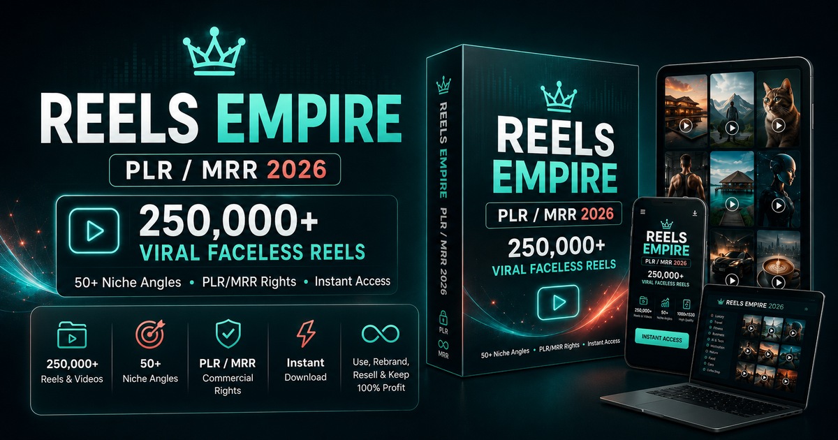 Reels Empire product overview graphic
