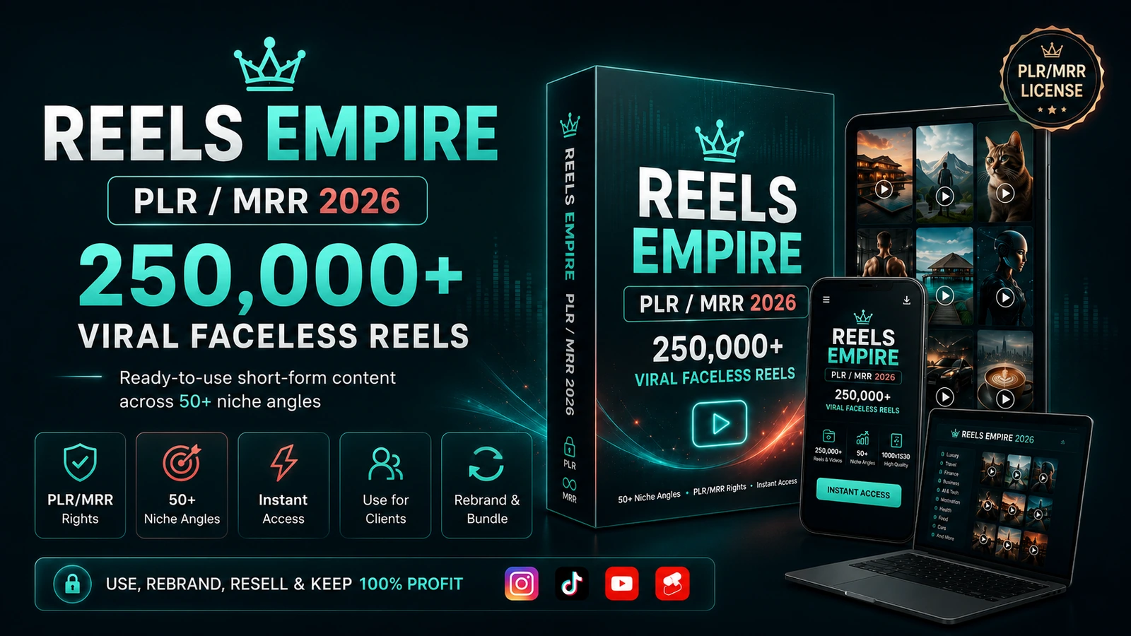 Reels Empire content vault preview